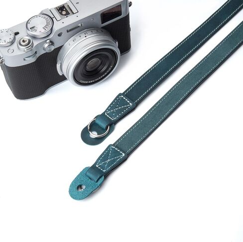 Vintage Minimalist Genuine Leather Camera Strap Crazy Horse Leather Shoulder Strap For DSLR,For Fuji/Sony/Nikon in Saudi Arabia