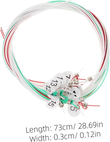 Vaguelly 15-piece Lyre Harp Strings Set Replacement Strings for Musical Instruments Nylon Material Standard Tension Beautiful Sound in Saudi Arabia