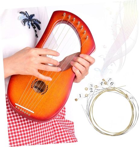 String Metal Lyre Harp Replacement Strings Kit for Effortless Maintenance and Lifespan for Musicians and Music Enthusiasts in Saudi Arabia