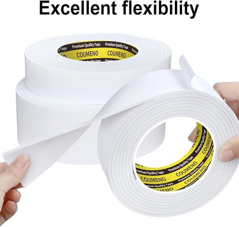 Sponge EVA Single Sided Foam Tape 2inX16.4FT Strong Adhesive Weatherproof Foam Strip for Door and Window Sealing, Self-Adhesive Insulation Foam Tape 0.2in Thick in Kuwait