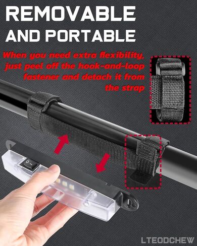 LED Dome Light Red and White Battery Powered, Magnetic Roll Bar Mount Car Interior Repair Truck Bed Lights for UTV ATV Golf Cart RZR Polaris Off Road Truck in Saudi Arabia