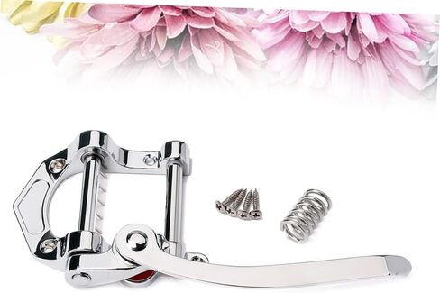 VANZACK 1PC Metal Tremolo Bridge Tailpiece for and Electric Guitars Durable Construction with Roller Retaining Bar for Manual and Enhanced Performance in Saudi Arabia