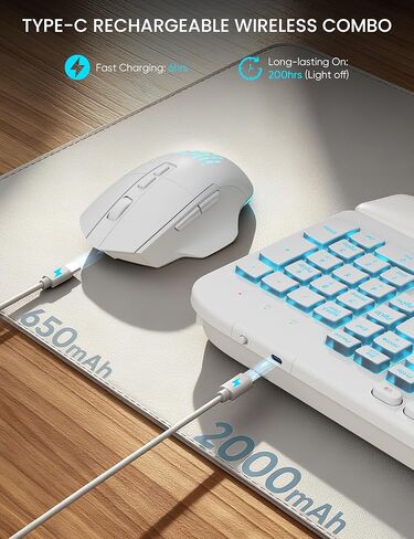 لوحة المفاتيح اللاسلكية المريحة والماوس in Kuwait