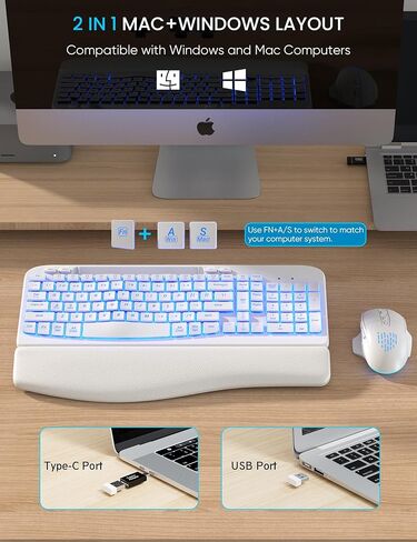 لوحة المفاتيح اللاسلكية المريحة والماوس in Kuwait