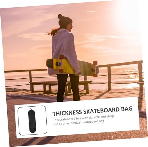 Adjustable Skateboard Backpack for Double Tilt Boards Portable Sling Bag Sturdy Material for Outdoor Skating and Travel in Saudi Arabia