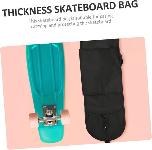 Adjustable Skateboard Backpack for Double Tilt Boards Portable Sling Bag Sturdy Material for Outdoor Skating and Travel in Saudi Arabia