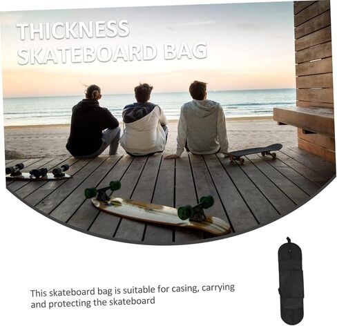 Adjustable Skateboard Backpack for Double Tilt Boards Portable Sling Bag Sturdy Material for Outdoor Skating and Travel in Saudi Arabia