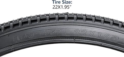 YUNSCM 2-PCS 22" Bike Tires 22 x 1.95/53-457 and 22" Heavy Duty Bike Tubes Schrader Valve Compatible with 22x1.95 22x2.0 22x2.10 All-Terrain Bike Bicycle Tires and Tubes (Y-1032) in Saudi Arabia