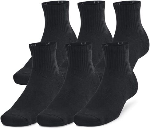 Under Armour Unisex-Adult Training Cotton Quarter Socks 6 Pack in Saudi Arabia