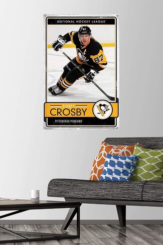 NHL Pittsburgh Penguins - Sidney Crosby 16 Wall Poster with Push Pins in Saudi Arabia