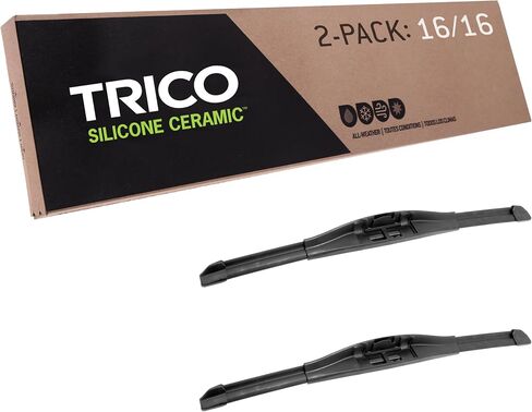 TRICO Signal Premium Silicone 16 " + 16" استبدال أدوات الزجاج الأمامي شفرات الشعاع مع مؤشر الأداء التنبئي الحصري وعمر أطول 3x لنماذج مركبة مختارة ، 2 حزمة in Saudi Arabia