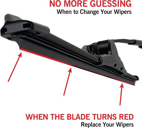 TRICO Signal Premium Silicone 16" + 16" Automotive Replacement Windshield Wipers Beam Blades with Exclusive Predictive Performance Indicator and 3X Longer Life for Select Vehicle Models, 2 Pack in Kuwait