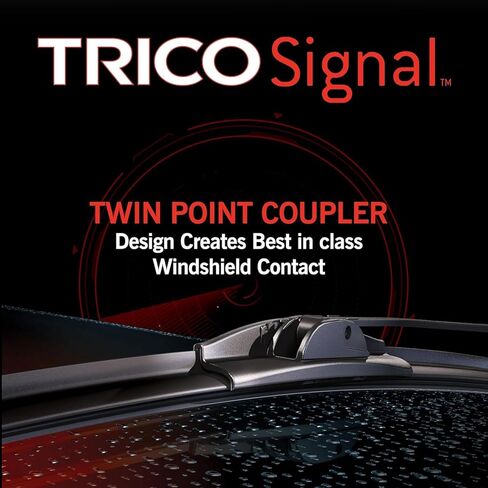 TRICO Signal Premium Silicone 16" + 16" Automotive Replacement Windshield Wipers Beam Blades with Exclusive Predictive Performance Indicator and 3X Longer Life for Select Vehicle Models, 2 Pack in Kuwait