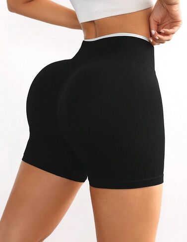 Women's High-Waisted Sports Shorts with Body-Shaping Design for Optimal Comfort and Performance in Saudi Arabia