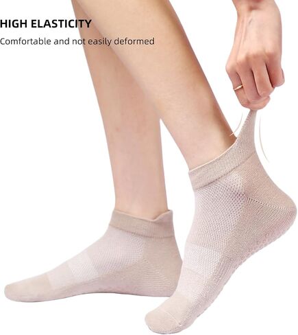 Acetin 4 Pairs Grip Socks Pilates Socks for Women in Saudi Arabia
