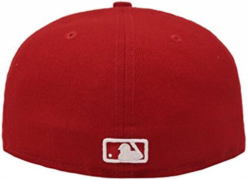 New Era Mens New York Yankees MLB Authentic Collection 59FIFTY Cap, Adult, Scarlet, 8 in Saudi Arabia