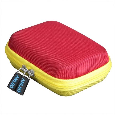 Anleo Hard Travel Case for Mattel UNO Classic Card Game(Only Case) (Yellow+Red) in Saudi Arabia