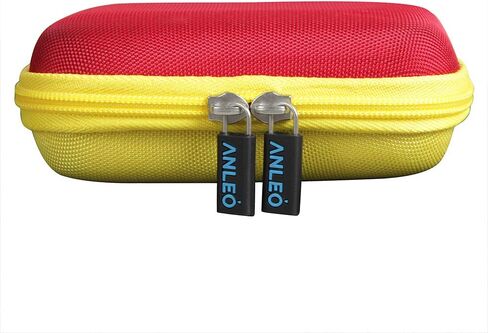 Anleo Hard Travel Case for Mattel UNO Classic Card Game(Only Case) (Yellow+Red) in Saudi Arabia