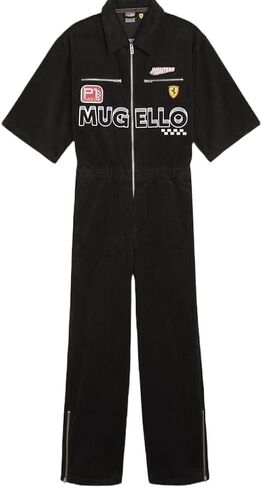 PUMA Men's Ferrari Race Garage Crew Race Suit, Black, XL in Saudi Arabia