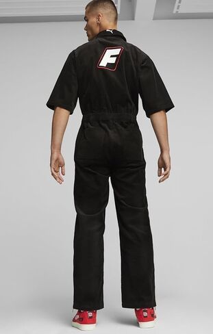 PUMA Men's Ferrari Race Garage Crew Race Suit, Black, XL in Saudi Arabia