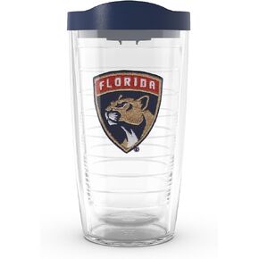 Tervis Made in USA Double Walled NHL Florida Panthers Insulated Tumbler Cup Keeps Drinks Cold & Hot, 24oz, Primary Logo in Kuwait