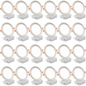 Dllt LED ضوء السقف المريح: 24 حزمة 3 بوصة إضاءة راحة ضئيلة للمطبخ - 5cct dimmable الويفر الويفير أسفل لغرفة المعيش in Kuwait