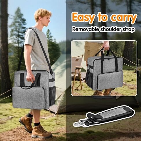 2025Thermal Slushie Machine Carrying Bag, Large Portable Slushie Carrying Case for Ninjaa Fs301 & Fs300, Large Opening Design, Thick Padding, Removable Shoulder Strap, Accessory Bag (Black) in Kuwait