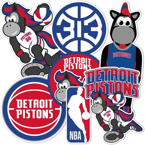 ملصق Desert Cactus Detroit Pistons NBA مرخص رسميًا من الفينيل ملصق زجاجة مياه للكمبيوتر المحمول وسجل قصاصات السيارة (النوع 2-التميمة) in Saudi Arabia