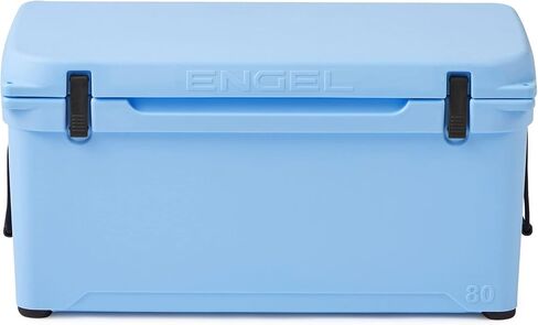 Engel Coolers ENG80 Cooler | 75 Can High Performance Durable Seamless Rotationally Molded Ice Box for Camping, Hunting, and Fishing - White in Saudi Arabia