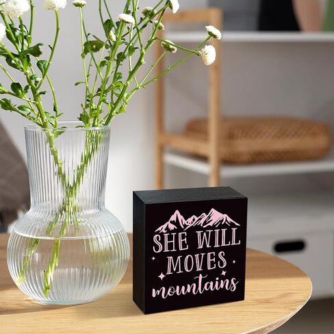 Motivational Box Sign, Decorative Signs and Plaques, Desktop Decoration for Home Office, Gym Room Decor, Wall Decor Art, Black Wooden Box Sign 5.1x5.1 inches, Do Not Stop Until You are Proud Sign in Saudi Arabia