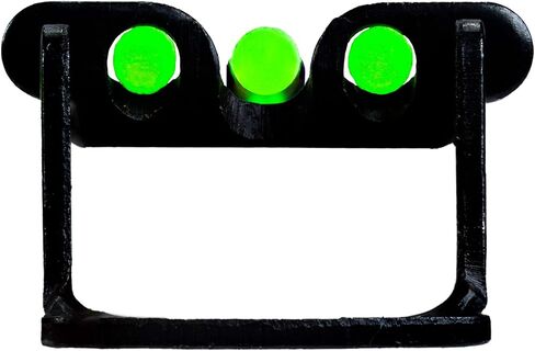 مجموعة رؤية بندقية مغناطيسية من سلسلة HiVIZ C-Series لتركيا/الغزلان - مشاهد أمامية وخلفية، أنابيب لايت قابلة للتبديل، تناسب معظم البنادق المضلعة، رؤية خلفية قابلة للتعديل للرياح والارتفاع in Kuwait