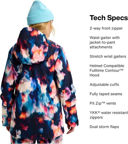 Burton Women’s Reserve 2-Layer Insulated Stretch Jacket – Waterproof Winter Snowboard Jacket with Stretch Fit & Hood in Saudi Arabia