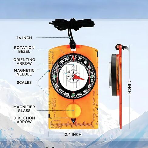Compass Outdoor Navigation - Hiking Camping Backpack Compass, in Saudi Arabia