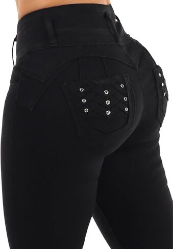 MODA XPRESS HIGHTHED BUTT BUTT الجينز للنساء - الجينز الضيق الكولومبي ليفانتا كولا in Kuwait