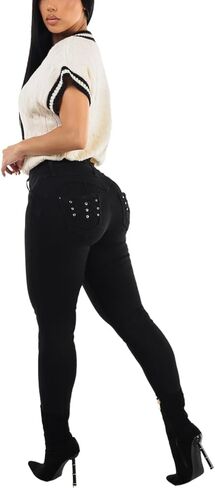 MODA XPRESS HIGHTHED BUTT BUTT الجينز للنساء - الجينز الضيق الكولومبي ليفانتا كولا in Kuwait