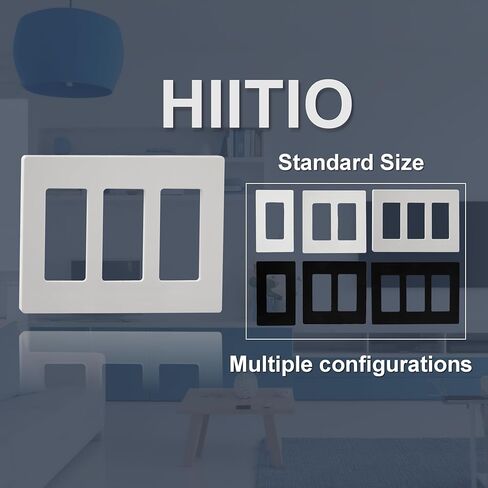 Wall Plates Screwless Design Outlet Covers Easy Installation Switch Plates Modern Look Electrical Outlets Pack of 5 Black in Kuwait