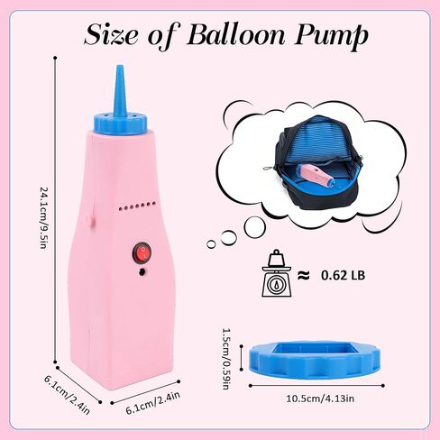 Balloon Pump Electric Air Pump for Long Balloon Inflator Blower Machine for Birthday Party Celebration Balloons Decorations for Foil Twisty Animal Balloons globos in Saudi Arabia
