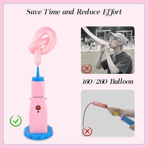 Balloon Pump Electric Air Pump for Long Balloon Inflator Blower Machine for Birthday Party Celebration Balloons Decorations for Foil Twisty Animal Balloons globos in Saudi Arabia