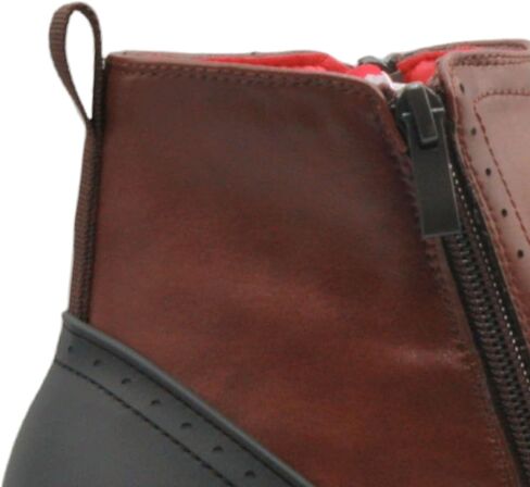 Jazamé Men's 49904 Leather Lined Double Zip Cap Toe Dress Bootie Ankle Boots in Saudi Arabia