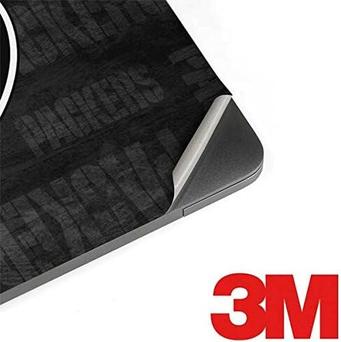 Skinit Decal Laptop Skin Compatible with MacBook Pro 15-inch with Touch Bar (2016-19) - Officially Licensed NFL Green Bay Packers Black & White Design in Saudi Arabia