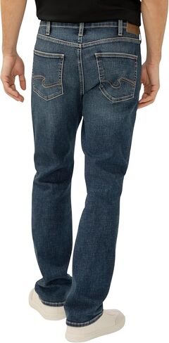 Silver Jeans Co. Men's Machray Classic Fit Straight Leg Jeans, Clean Dark Indigo, 32W x 32L in Saudi Arabia