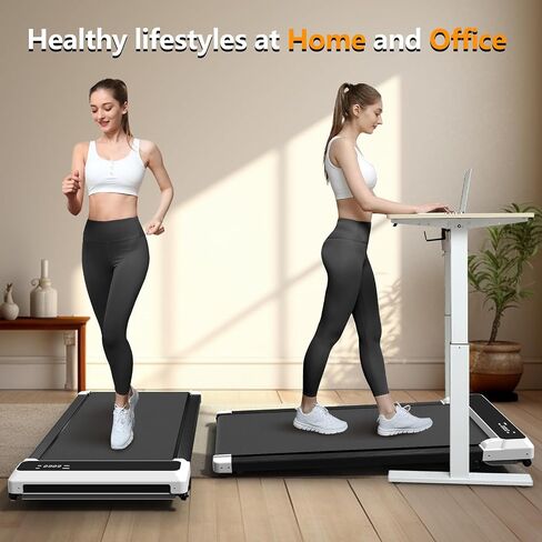 3-in-1 Walking Pad with Incline,2.5 HP Under Desk Treadmill for Home Office,265 LBS Compact Walking Treadmill with LED Display,No Assembly in Saudi Arabia