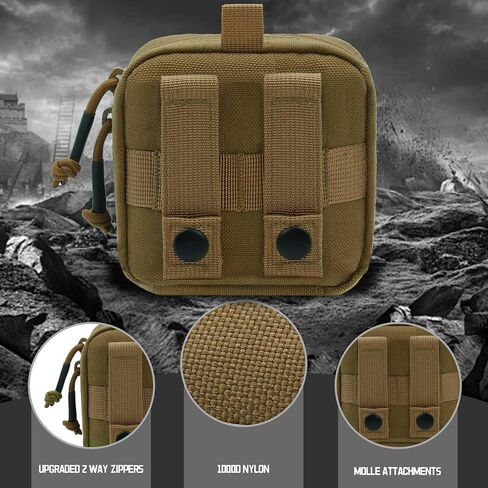2 Pack Small Admin Pouch, 1000D Tactical Molle Mini Tool EDC Waist Belt Pouches Bag for Vest Backpack in Saudi Arabia