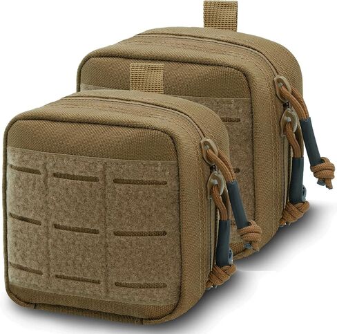2 Pack Small Admin Pouch, 1000D Tactical Molle Mini Tool EDC Waist Belt Pouches Bag for Vest Backpack in Saudi Arabia