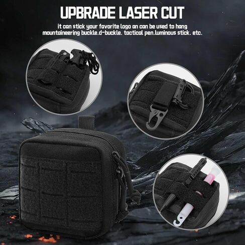 2 حزمة حقيبة أساء صغيرة ، 1000D Tactical Molle Mini Tool EDC Belt Belt Bages for backpack backpack in Kuwait