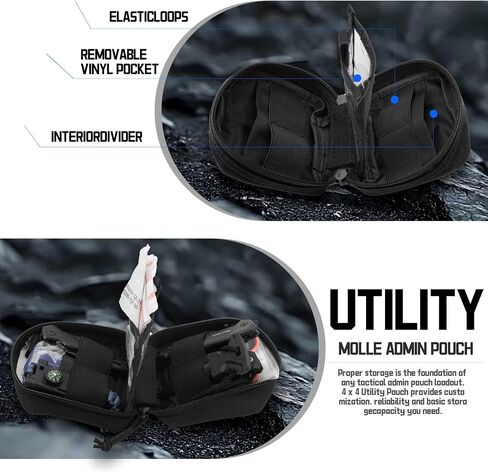 2 حزمة حقيبة أساء صغيرة ، 1000D Tactical Molle Mini Tool EDC Belt Belt Bages for backpack backpack in Kuwait