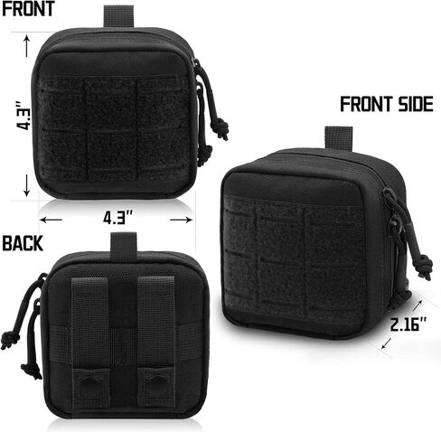 2 حزمة حقيبة أساء صغيرة ، 1000D Tactical Molle Mini Tool EDC Belt Belt Bages for backpack backpack in Kuwait