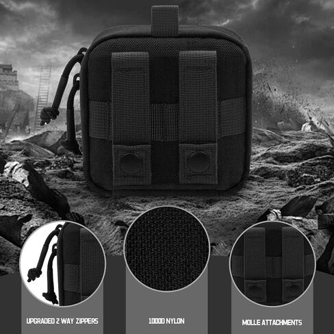 2 حزمة حقيبة أساء صغيرة ، 1000D Tactical Molle Mini Tool EDC Belt Belt Bages for backpack backpack in Kuwait