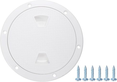 uxcell Boat Hatch, Round Non Slip Plate Inspection Deck Access Hatch & Lid, Detachable Cover with Screws for Marine Boat Yacht Ships in Saudi Arabia