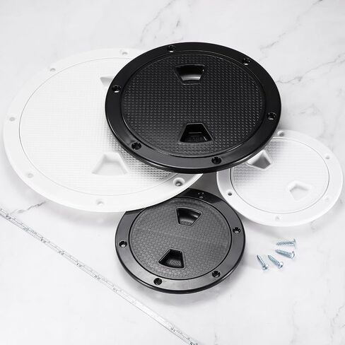 uxcell Boat Hatch, Round Non Slip Plate Inspection Deck Access Hatch & Lid, Detachable Cover with Screws for Marine Boat Yacht Ships in Saudi Arabia